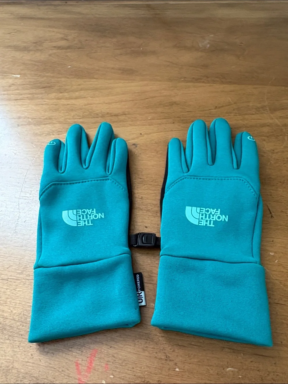 The North Face Teal Tech Gloves Size XS